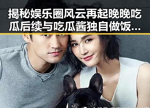 揭秘娱乐圈风云再起晚晚吃瓜后续与吃瓜酱独自做饭的温馨故事融合呈现